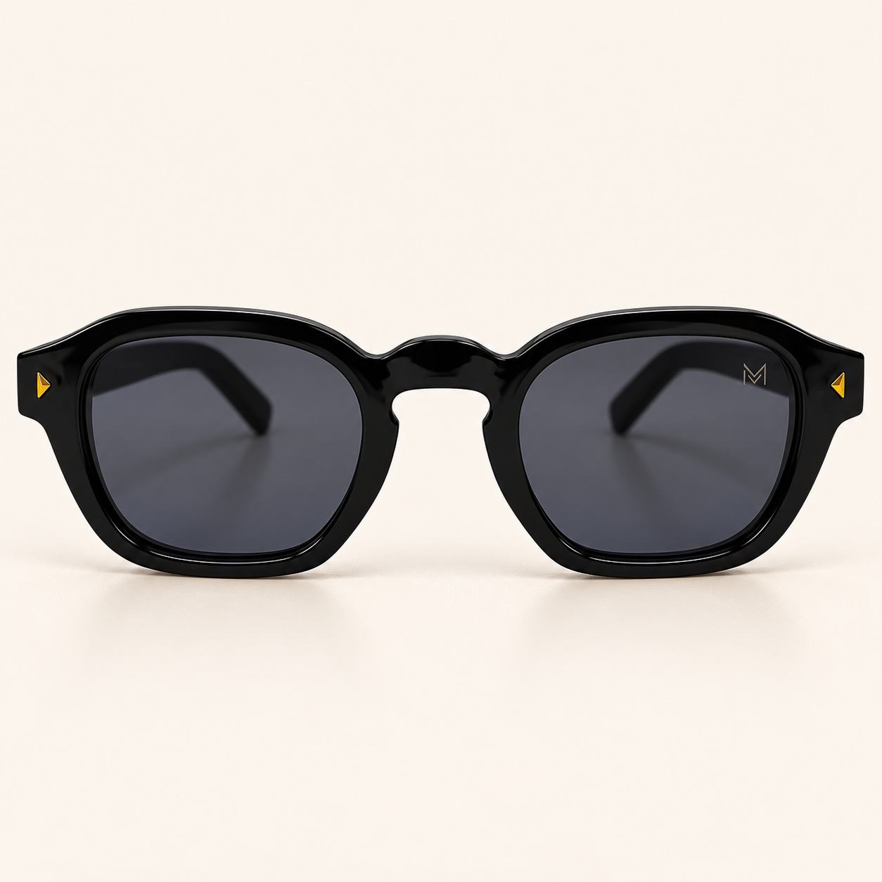 Marvello Black & Gold Luxury Sunglasses